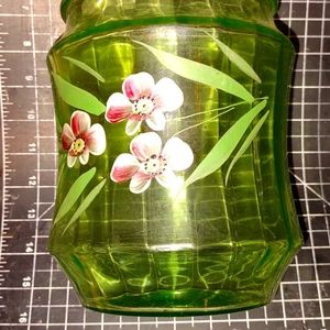 Bartlett glass cookie jar